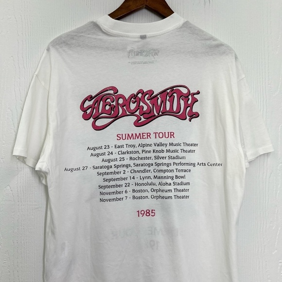 H&M - Aerosmith Summer Tour 1985 Colorful Graphic Oversized T Shirt Size XXS - Picture 10 of 10